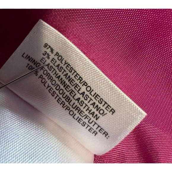 Kasper Dress & Jacket Blazer Suit Berry Pink 12 Silver Studded Neckline Stretch - Picture 10 of 15